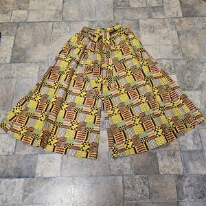 Vintage Vibes Very Wide Leg Boho Palazzo Pants Free Size